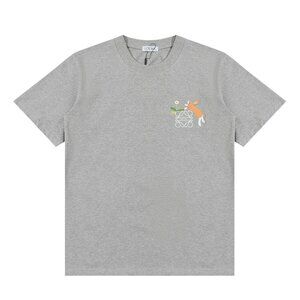 LOEWE x SUNAFUJITA bunny embroidered short-sleeved T-shirt
